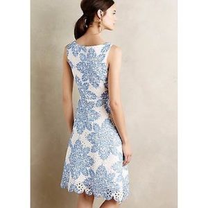 Eva Franco Star Flower Scallop Dress